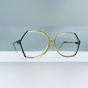 Anthony Martin Monica Blue Translucent Oval Sunglasses Frames Only